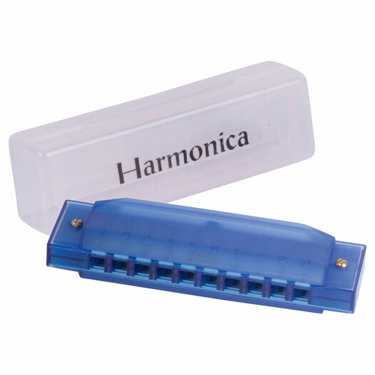 Stof Steil Grammatica Mondharmonica Blauw - Het Speelgoedpaleis