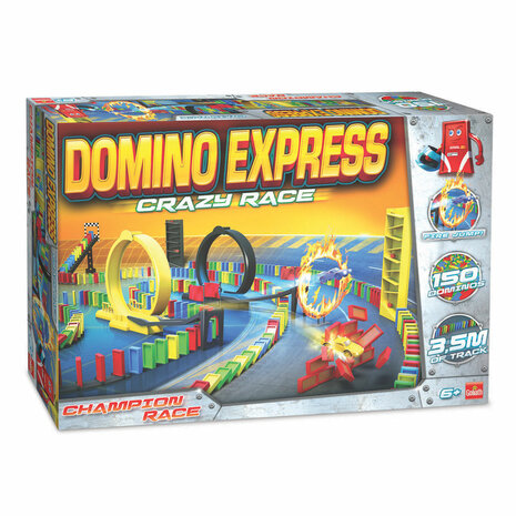Verloren stroomkring dienblad Domino Express Crazy Race - Het Speelgoedpaleis