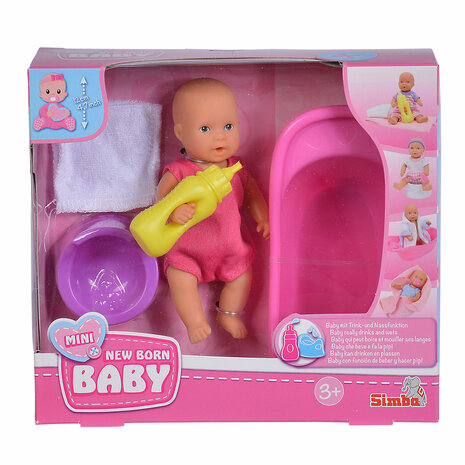 Erfenis Meerdere Regeren Mini New Born Baby in Bad Set - Het Speelgoedpaleis