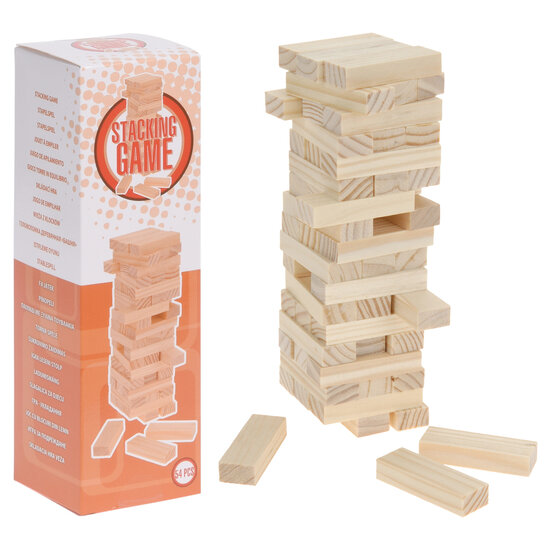 Stapeltoren Hout Mini, 54dlg