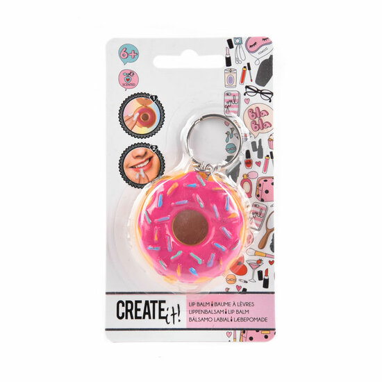 Create it! Beauty Sleutelhanger Donut met Lippenbalsem