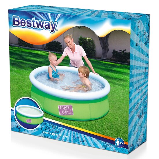 Bestway Zwembad met Opblaasrand, 152cm