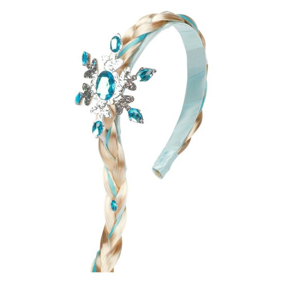 Ice Princess Diadeem met Lange Vlecht en IJskristal