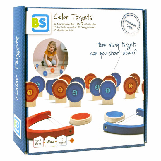 BS Toys Kleuren Doelwitten Hout - Afschietspel