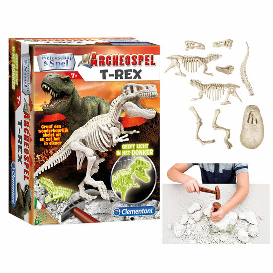 Wetenschap &amp; Spel Archeospel - T-Rex Fluo
