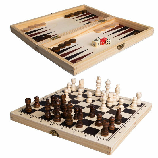 Clown Games 3In1 Spellendoos Hout