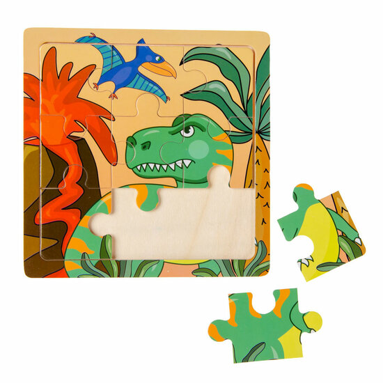 Houten Puzzel - Ruimte, Piraat of Dinosaurus