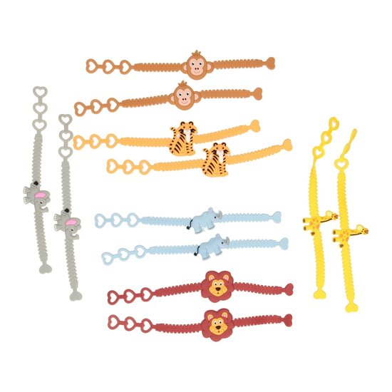 Armband Wilde Dieren - 12 stuks