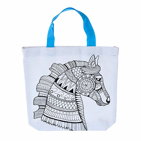 Kleur je eigen Tas - Vlinder / Paard