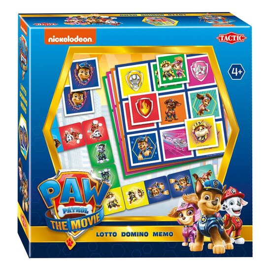 PAW Patrol The Movie 3-in-1 : Memo-Lotto-Domino