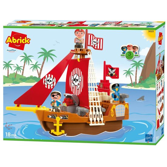 Ecoiffier Abrick Piratenschip