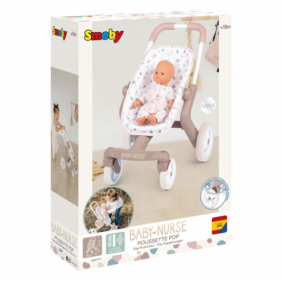 Smoby Baby Nurse Poppenbuggy
