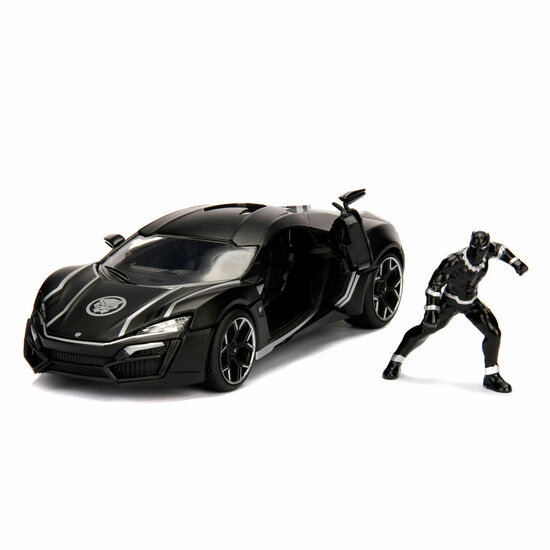 Jada Die-Cast Avengers Black Panther met Auto 1:24