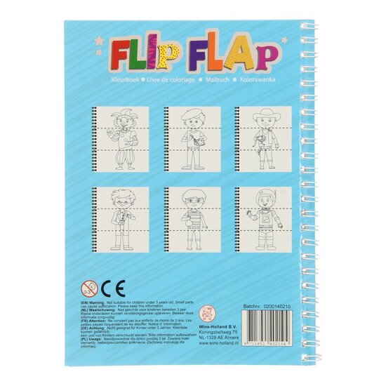 Flip Flap Kleurboek - Blauw