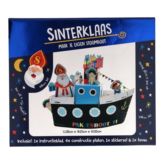 Knutselset Sint - Maak je eigen Stoomboot