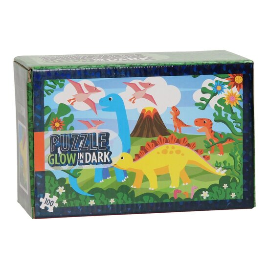 Legpuzzel Glow in the Dark - Dino&#039;s, 100st.