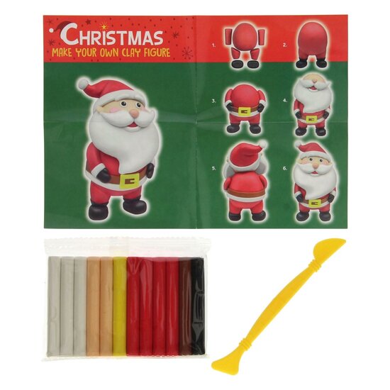 Maak je eigen Kleifiguur Kerst - 90gr. Klei