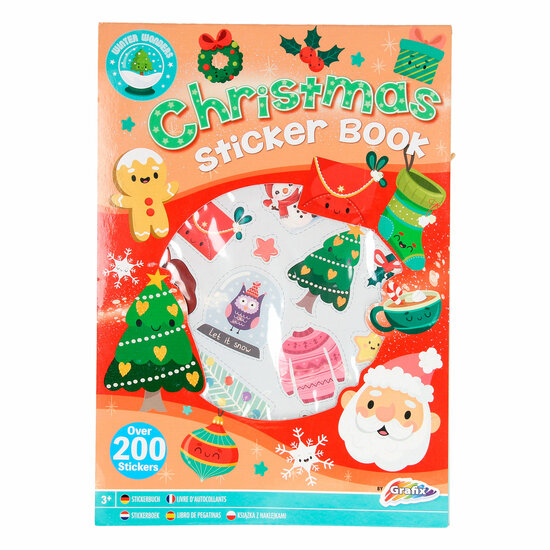 XMAS Stickerboek A4, 8 Vellen