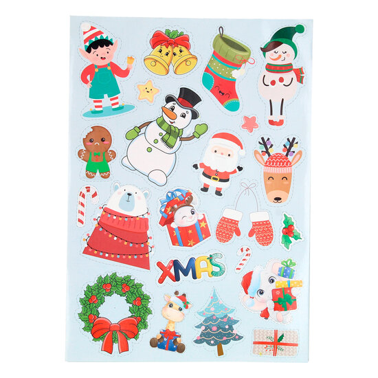 XMAS Stickerboek A4, 8 Vellen