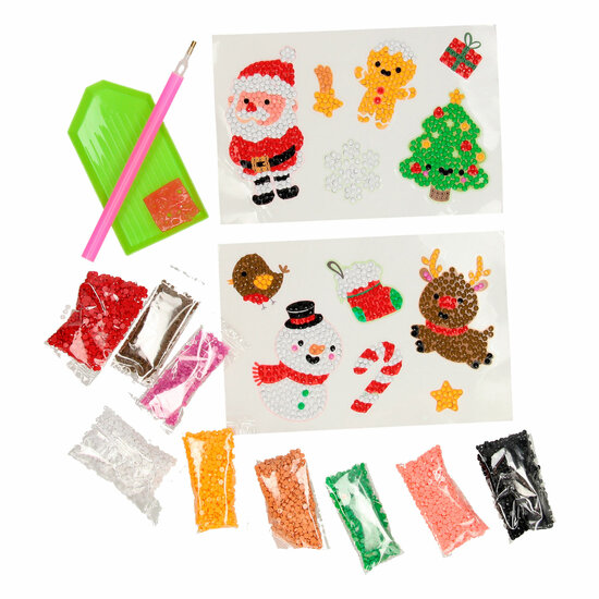 XMAS Diamond Painting Stickers, 12st.