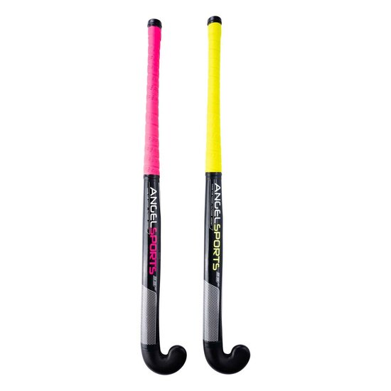 Hockeyset Roze en Geel 33&#039;&#039;