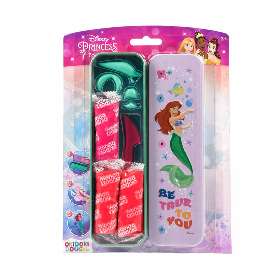 Disney Prinses OkiDoki Klei Bewaarblik 3D met Accessoires