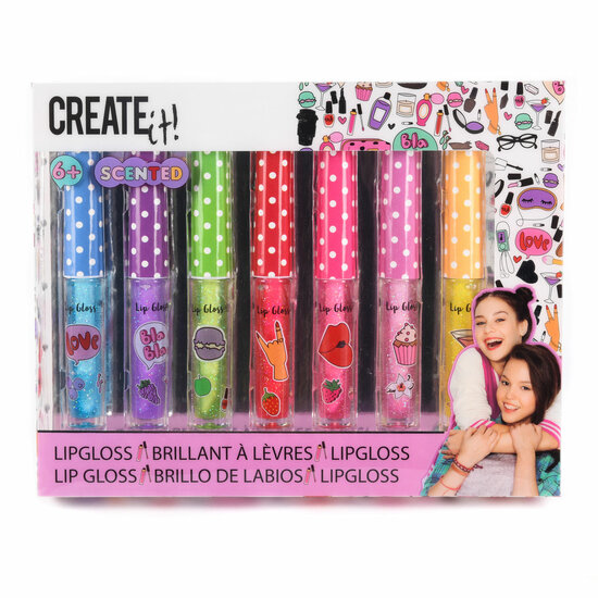 Create it Lipgloss Geur &amp; Glitter, 7st.
