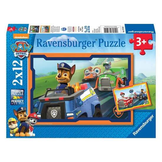 PAW Patrol Puzzel - PAW Patrol in Actie, 2x12st.