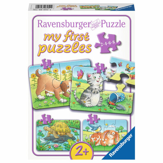 Ravensburger Schattige Huisdieren Puzzel, 4in1