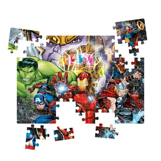 Clementoni Brilliant Puzzel Marvel Superhelden, 104st.