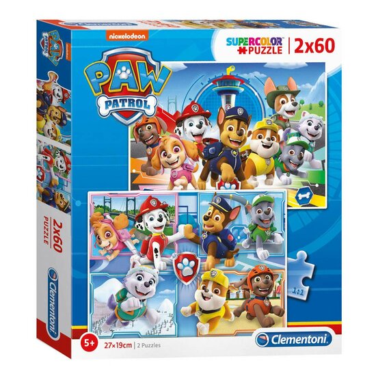 Clementoni Puzzel PAW Patrol, 2x60st.