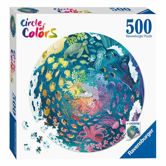 Ravensburger Circle of Colors Puzzels - Ocean, 500st.