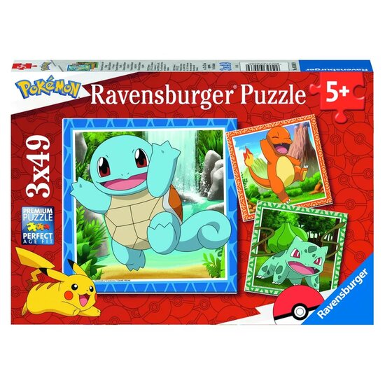 Ravensburger Pok&eacute;mon: Charmander, Bulbasaur and Squirtle