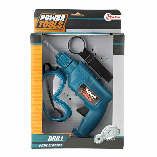 Power Tools Boor met Veiligheidsbril