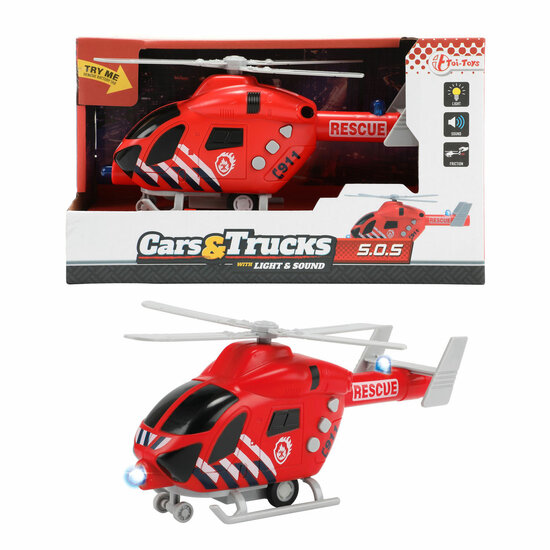 Vehicool Brandweer Helikopter met Licht en Geluid