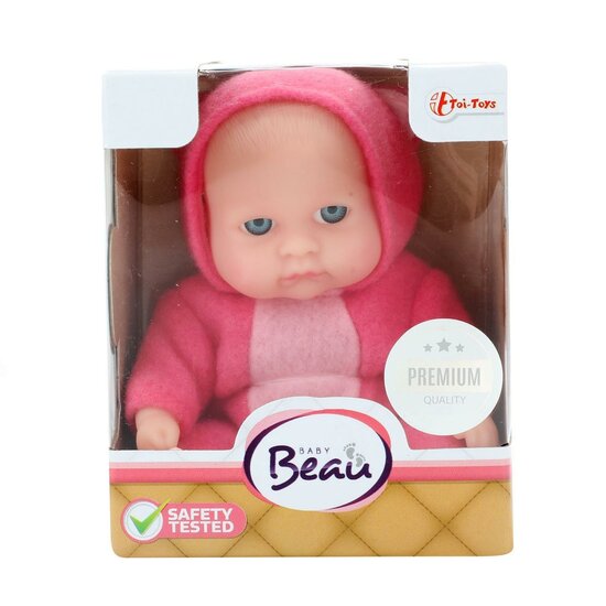 Baby Beau Babypopje met Slaapmuts