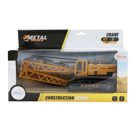 MetalWorld Bouwvoertuig -kraanwagen mt rupsbanden - 1:55