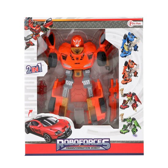 Roboforces Transformeer Auto Robot Oranje