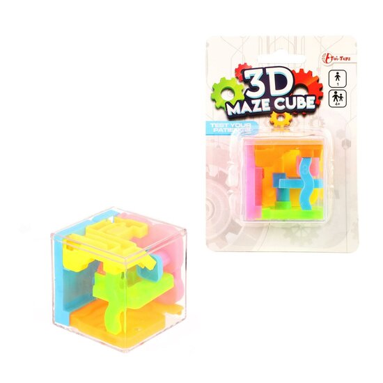 Geduldspel Fidget Kubus Doolhof 3D