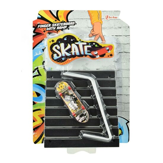 Vinger Skateboard met Trap, 4dlg.