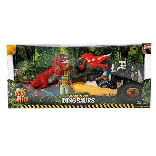 World of Dinosaurs Speelset - Boot en Motor met Dino&#039;s