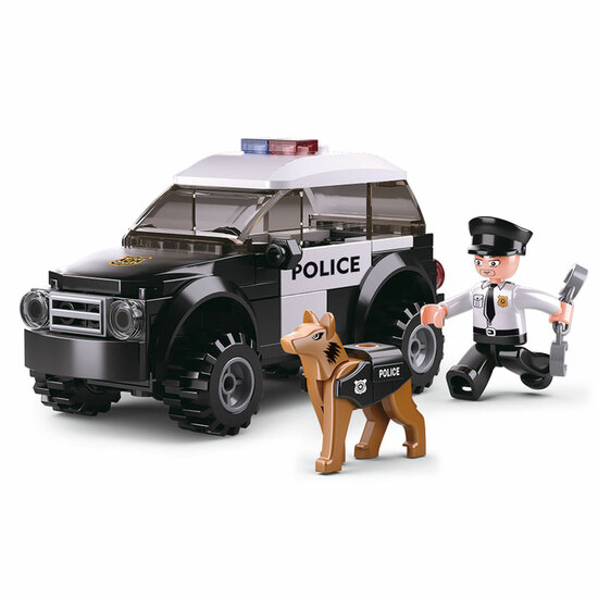 Sluban Politieauto met Hond - 78dlg.