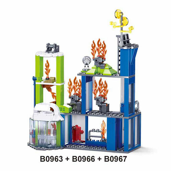 Sluban Brandweer Robot Oefening - 130dlg.