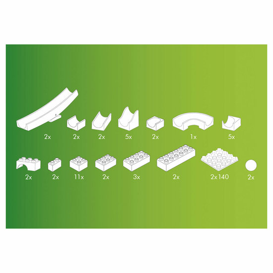 Hubelino Knikkerbaan Aanvulset Wip Wap - 45dlg.