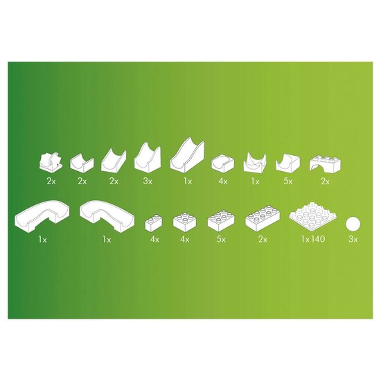 Hubelino Knikkerbaan Aanvulset Wissel - 43dlg.