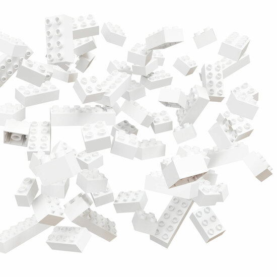 Hubelino Bouwstenen Wit - 60dlg.