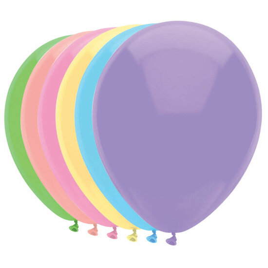 Ballonnen Pastel, 10st.