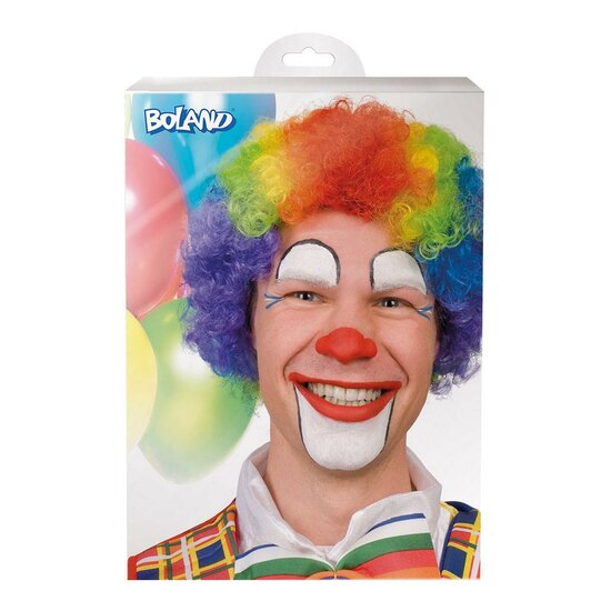 Pruik Clown Multikleur Volwassenen