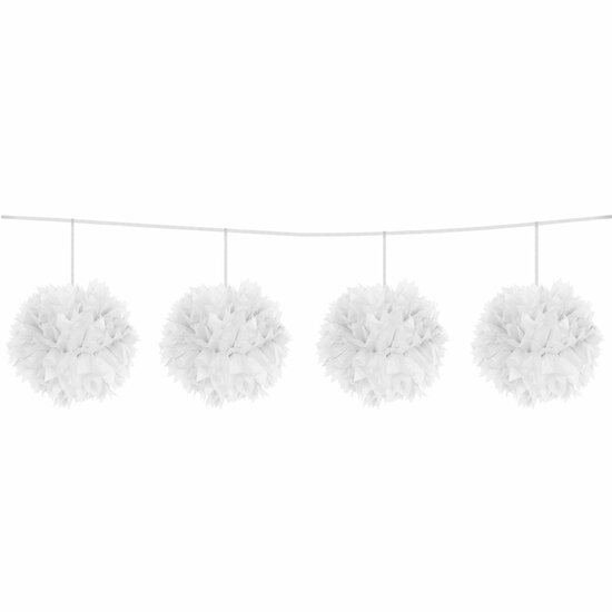 Witte Pompom Slinger