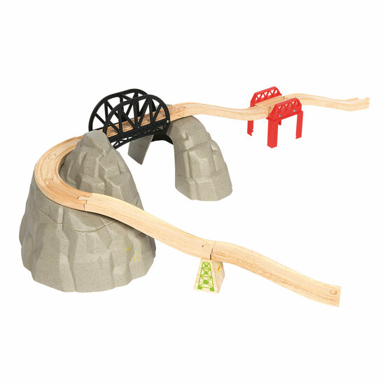 Bigjigs Houten Rails - Rocky Mountain Uitbreidingsset, 12dlg.